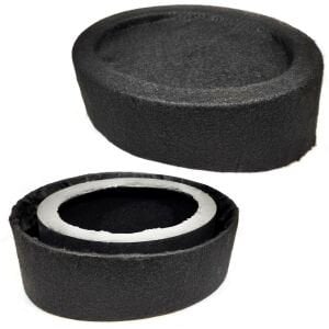 BOŞ KABİN OVAL YÜKSELTME SİYAH PLASTİK (2 ADET)