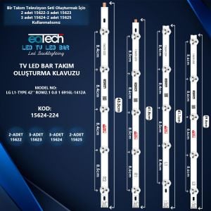 KOD-224 42 LG L1-TYPE ROW2.1 0.0 1 6916L-1412A 41.1CM 5LED