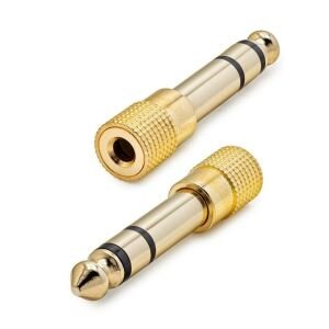 ÇEVİRİCİ JACK 6.3MM ERKEK TO 3.5MM DİŞİ METAL GOLD HADRON HDX-1264