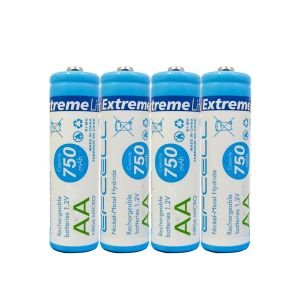 ŞARJLI PİL AA KALEM 750MAH (4 ADET) Nİ-MH EFCELL HR-06