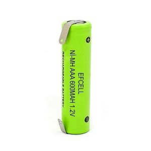 ŞARJLI PİL PUNTALI AAA İNCE 1.2V 600MAH Nİ-MH EFCELL