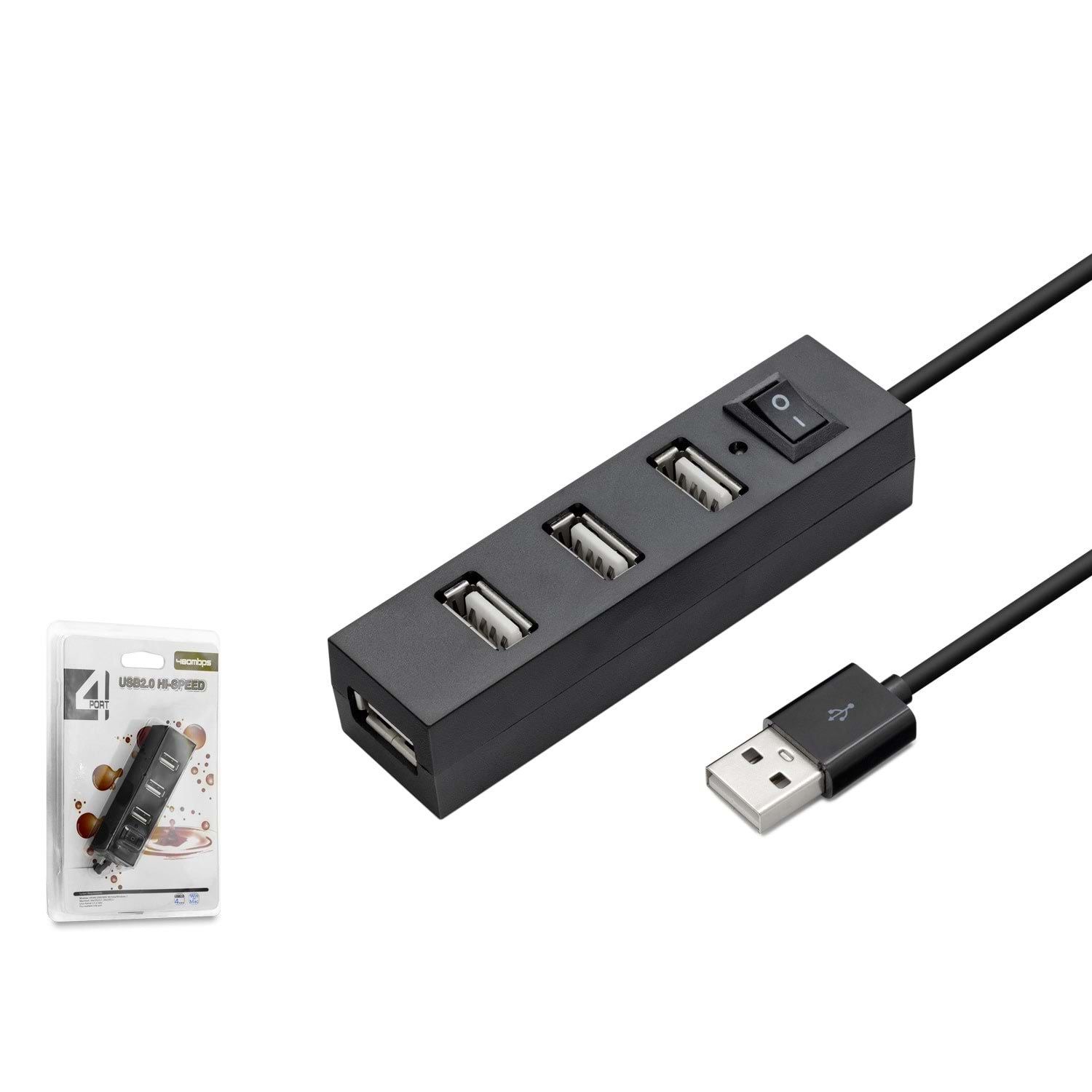 USB 2.0 HUB ÇOKLAYICI 4 PORT ANAHTARLI HADRON HDX-7003