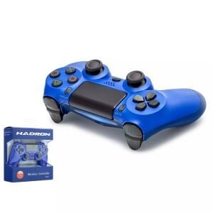 OYUN KOLU GAMEPAD KABLOSUZ PS4 BULETOOTH MAVİ HADRON HD-323M