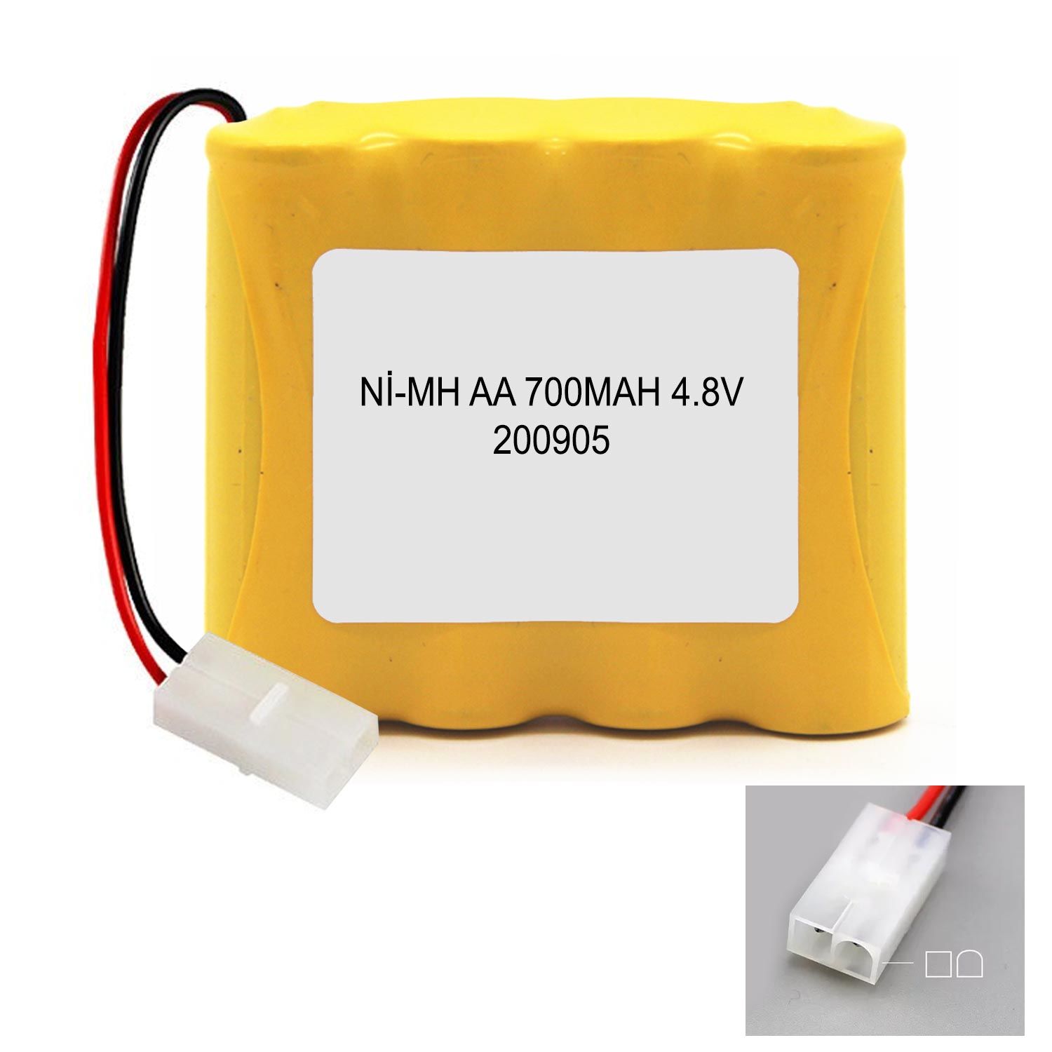 ŞARJLI OYUNCAK PİLİ DÖRTLÜ AA 4.8V 700MAH Nİ-MH BÜYÜK SOKET EFCELL