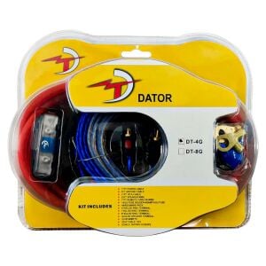 DATOR DT-4G Oto Anfi Kablo Seti 4GA Vakumlu