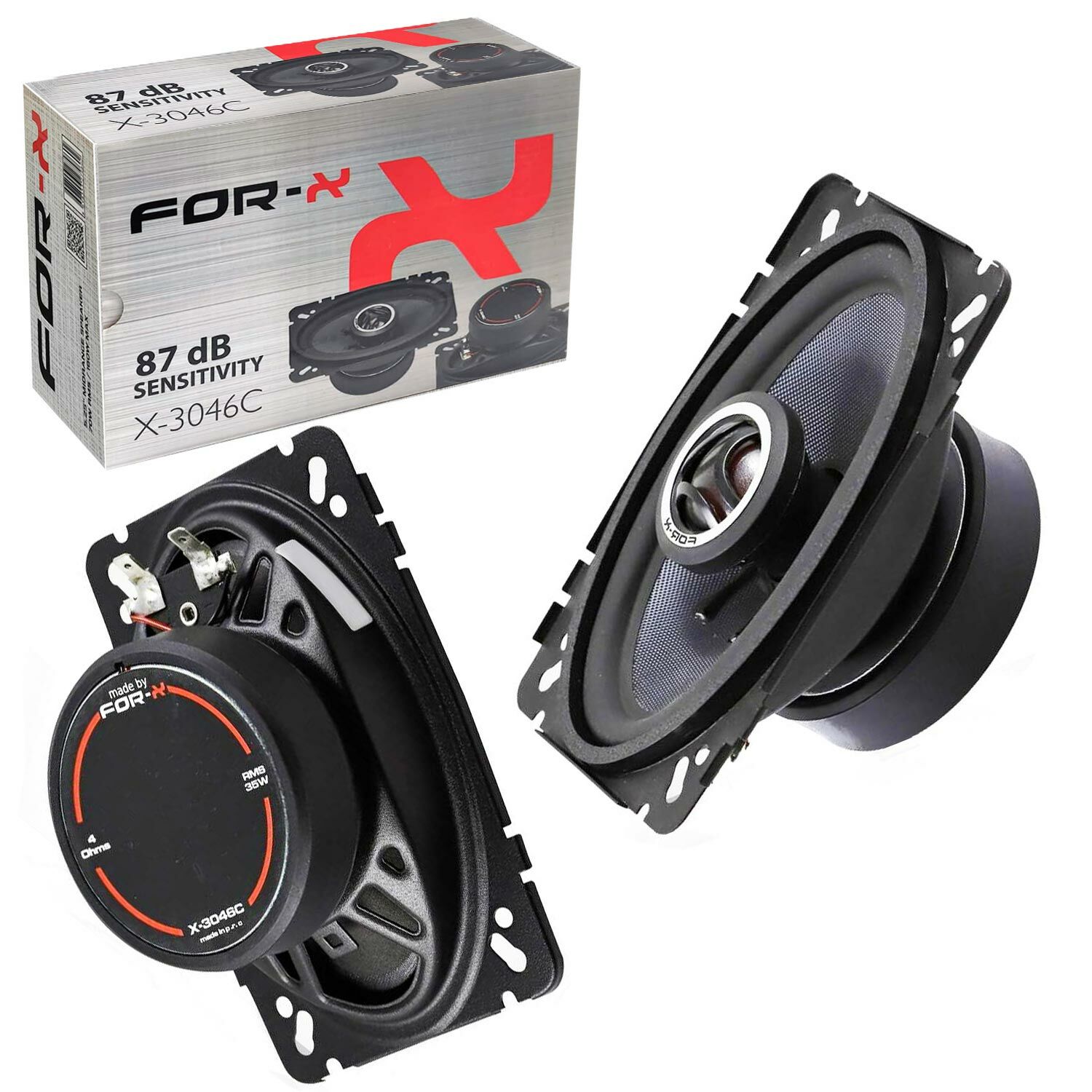 OTO HOPARLÖR OVAL 4X6 70W 2 ADET FOR-X X-3046C