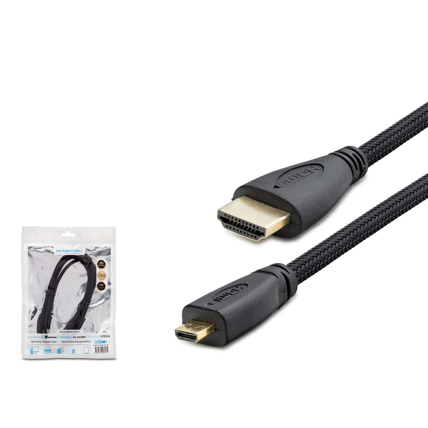 KABLO HDMI TO MICRO HDMI 1.5MT HADRON HDX-2007