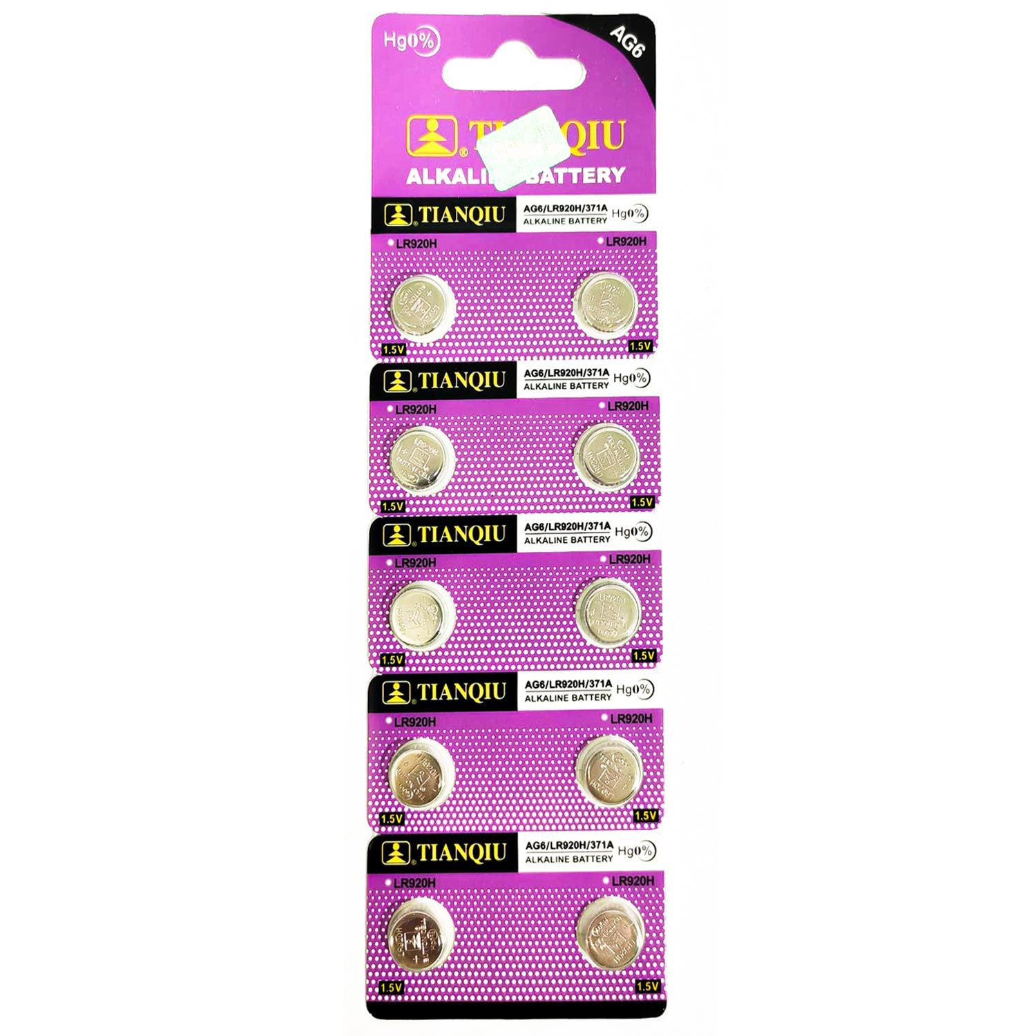 PİL DÜĞME AG6 LR920 1.5V (10 ADET) KOMAX