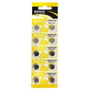 PİL DÜĞME AG9 LR936 1.5V (10 ADET) KOMAX