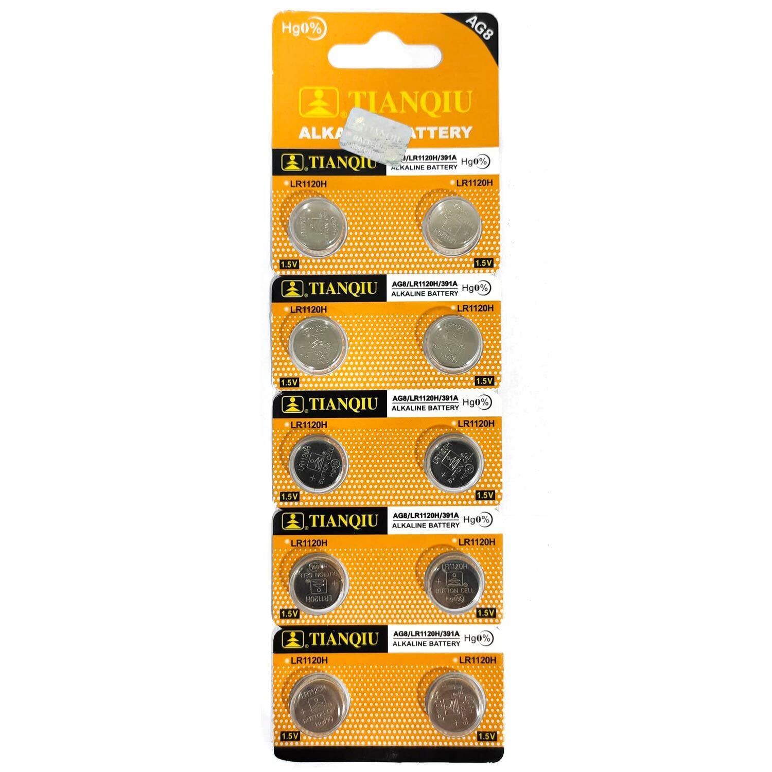 PİL DÜĞME AG8 LR1120H 1.5V (10 ADET) TIANQIU 391A