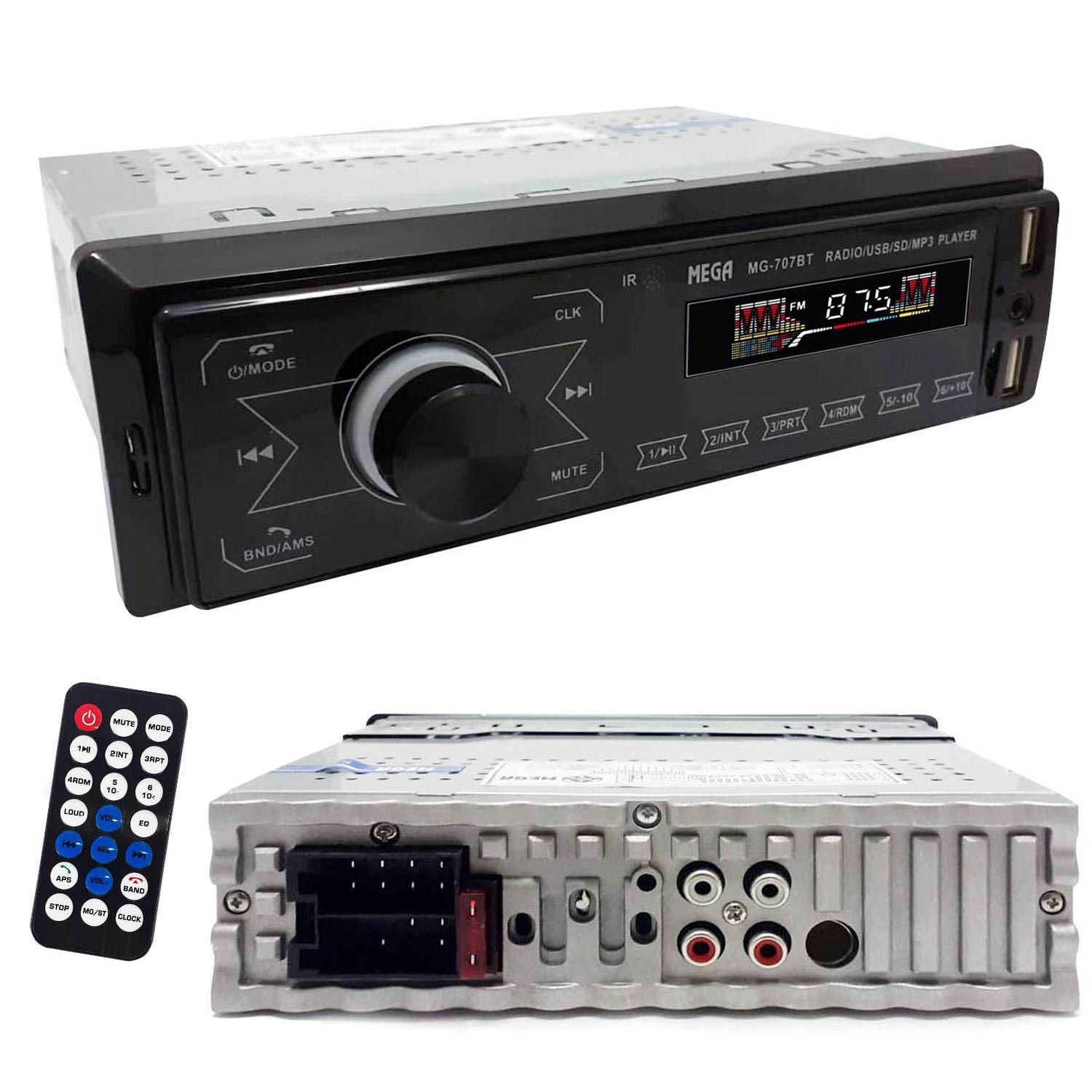 MEGA MG-707BT OTO TEYP 4X52 WATT BLUETOOTH DOKUNMATİK EKRAN