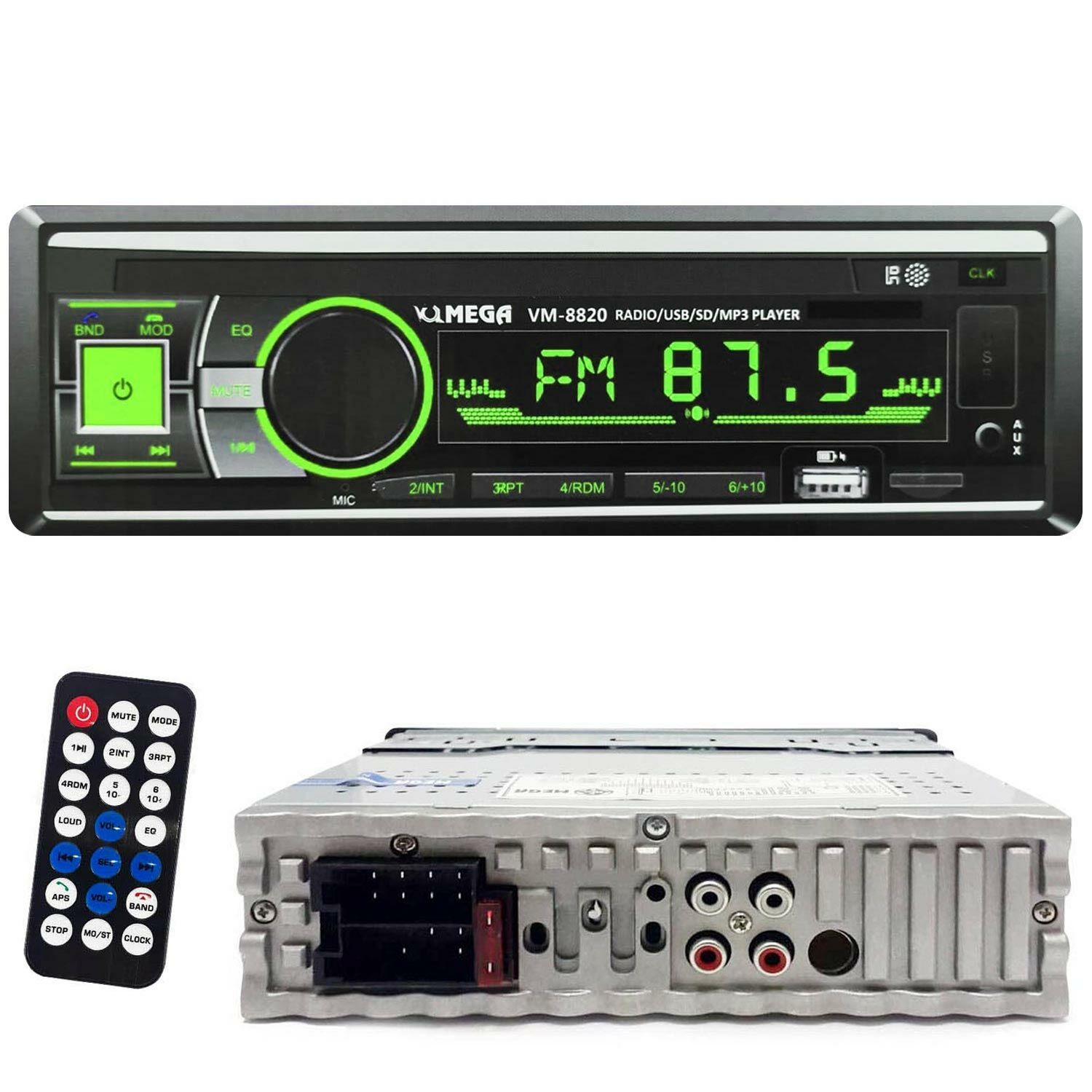 OTO TEYP 4X55W BT/2XUSB/SD/FM/AUX MEGA VM-8820