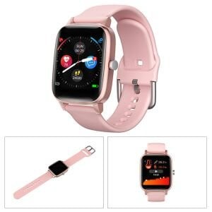 AKILLI SAAT VÜCUT ISI GÖSTERGELİ ANDROID IOS BLUETOOTH PEMBE EVEREST EVERWATCH EW-511