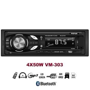 OTO TEYP 4X50W BT/2XUSB/SD/FM/AUX MEGA VM-303