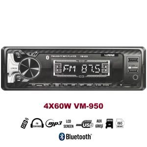 MEGA VM-950 OTO TEYP 4X60 WATT BLUETOOTH