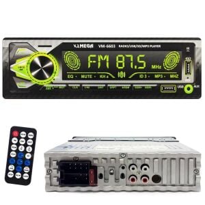 MEGA VM-6603 OTO TEYP 4X60 WATT BLUETOOTH BÜYÜK EKRAN