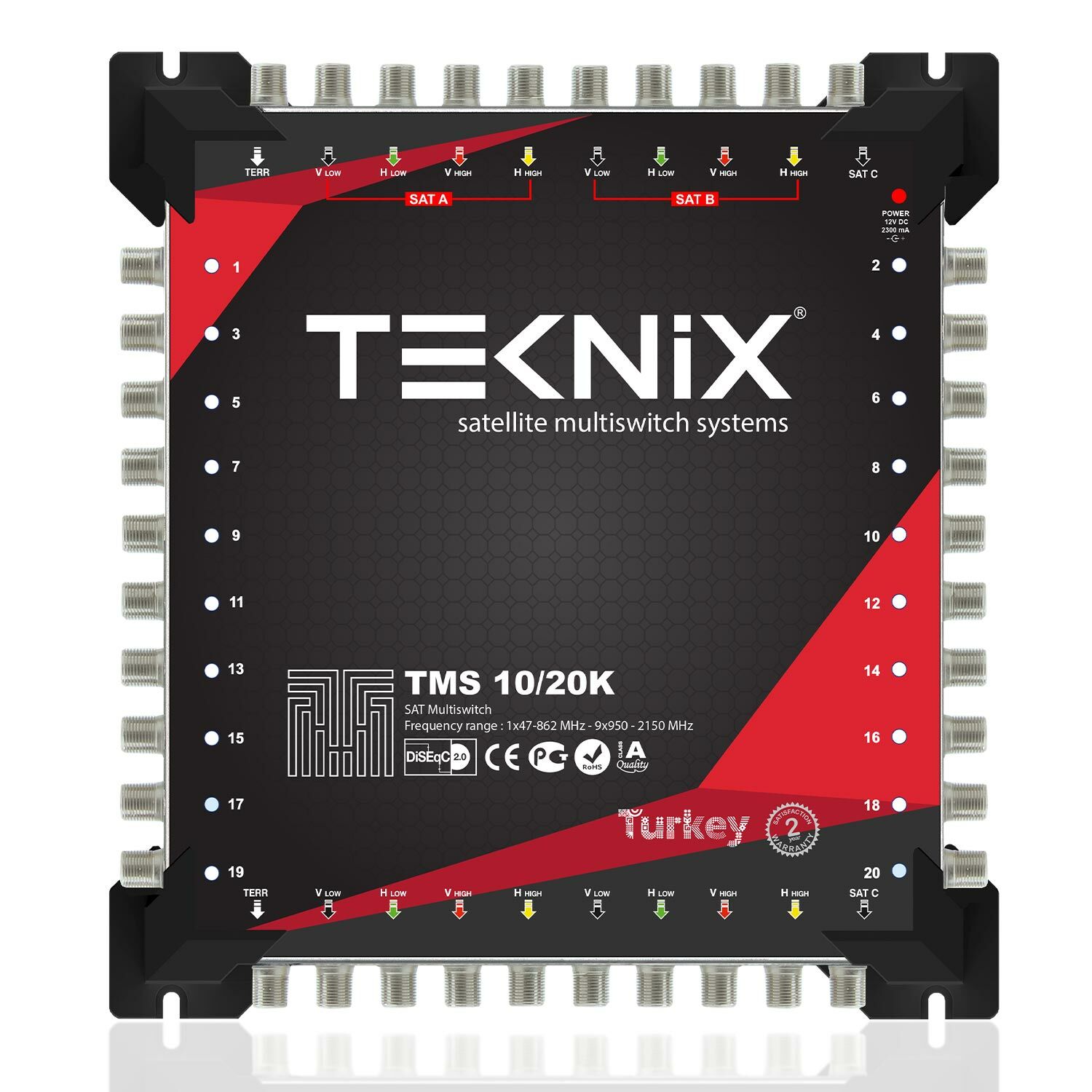 UYDU SANTRAL 10/20 KASKATLI MULTISWITCH TEKNİX