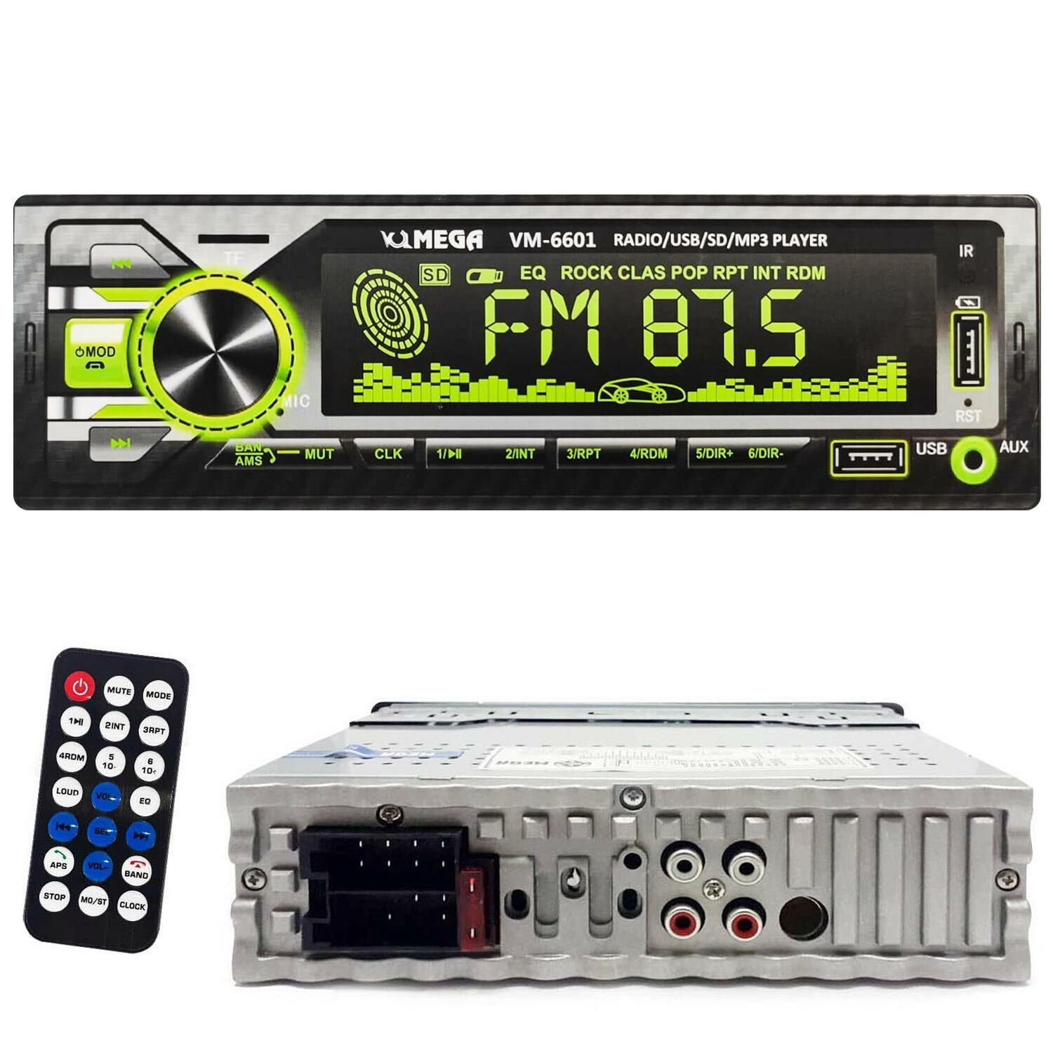 MEGA VM-6601 OTO TEYP 4X60 WATT BLUETOOTH BÜYÜK EKRAN