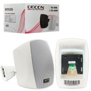 DECON DS-30NW Sütun Hoparlör 8cm 10 Watt Trafolu Beyaz 2 Adet