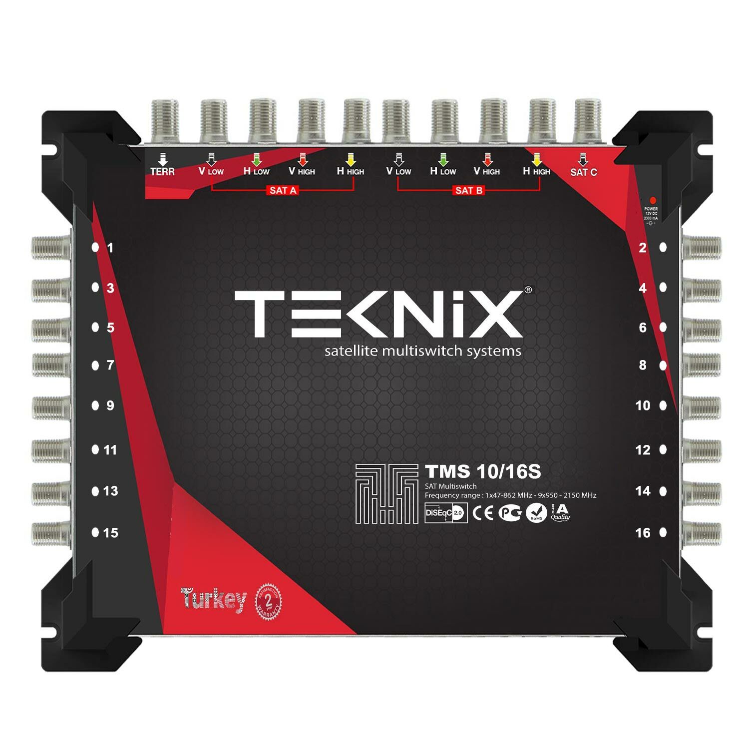 UYDU SANTRAL 10/16 SONLU MULTISWITCH TEKNİX