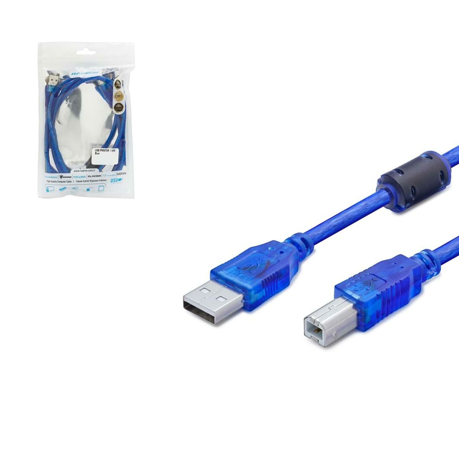 YAZICI KABLOSU USB 1.5MT HADRON HDX-7501