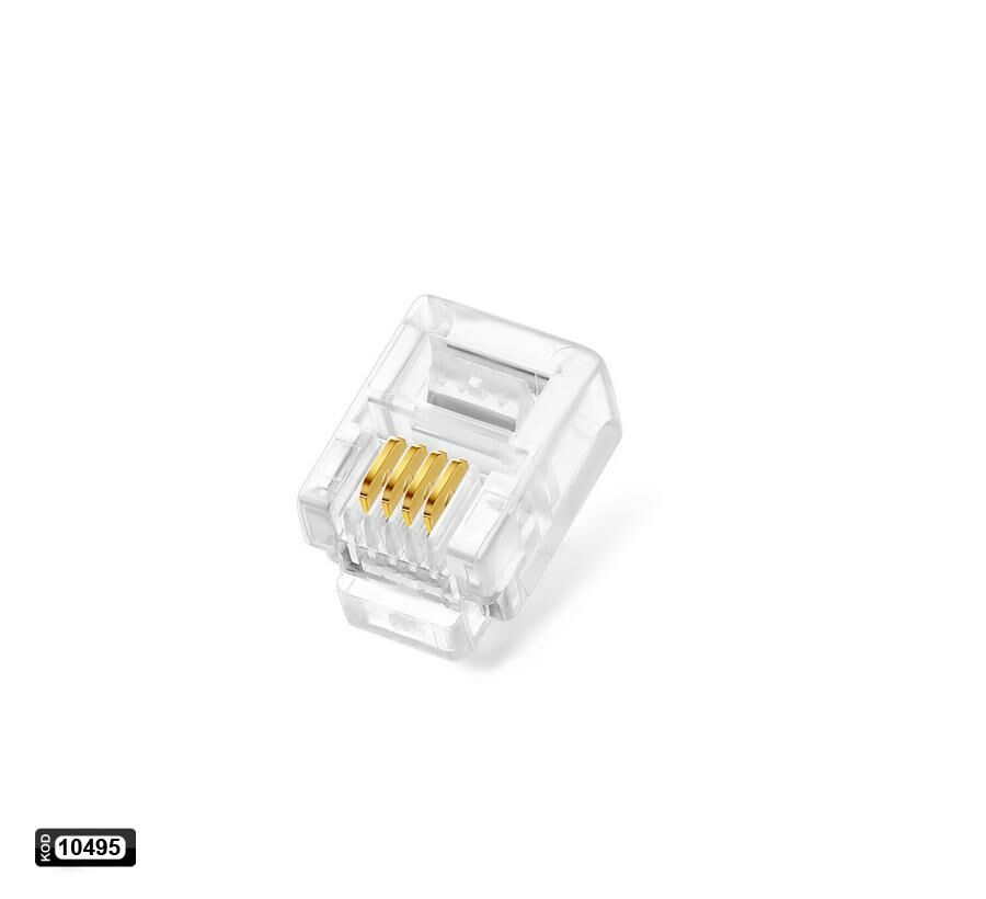 RJ11 TELEFON SOKETİ 6P 4C (100 ADET)
