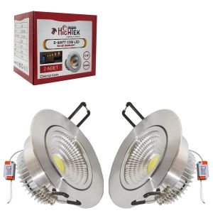 COB LED SPOT BEYAZ 5W 8CM 2 ADET HIGHTEK HT-0603