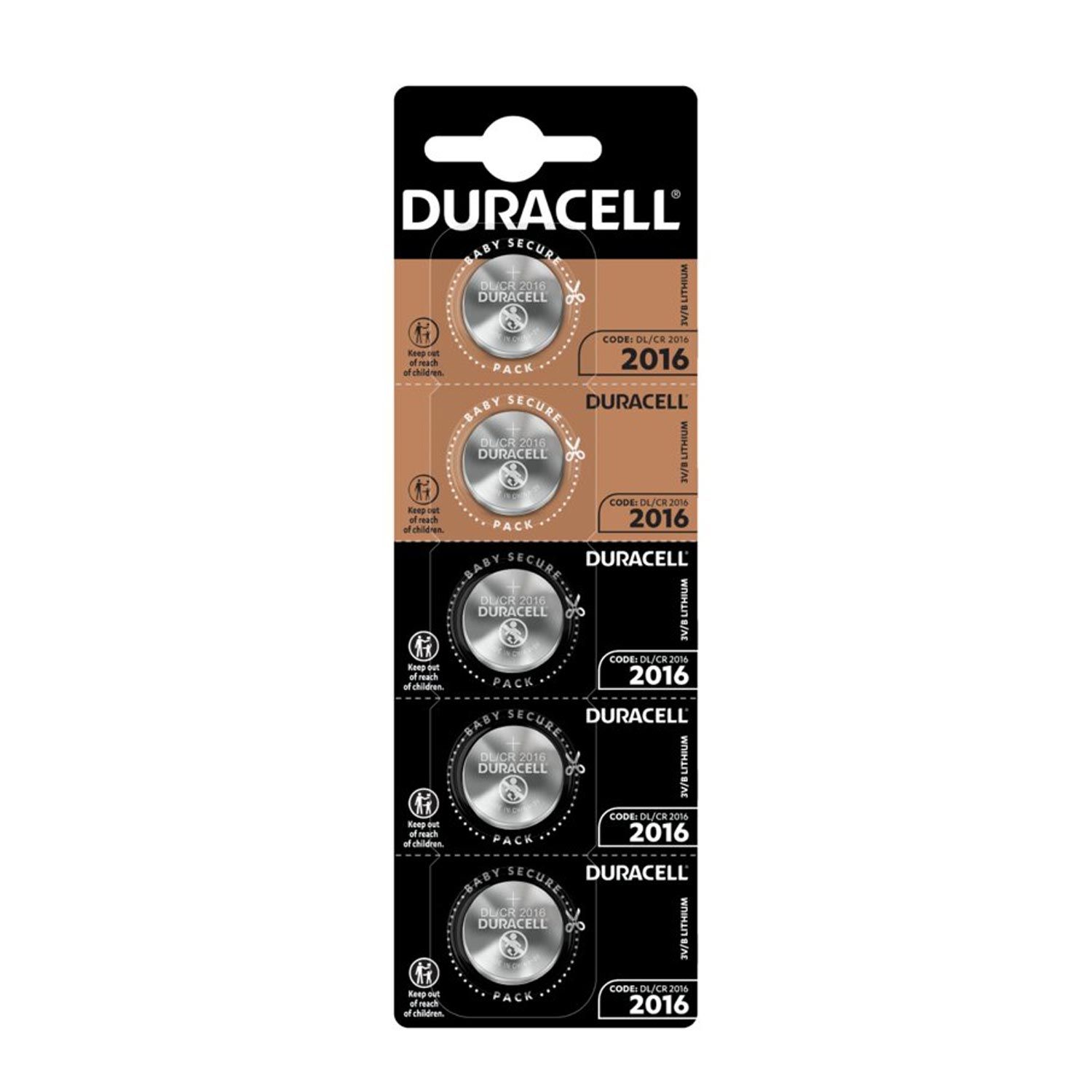 PİL DÜĞME 2016 3V (BEŞLİ PAKET) DURACELL