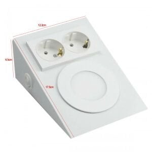 TEZGAH ALTI ARMATÜR SAC SPOT LED + 2Lİ PRİZ HIGHTEK HT-3245