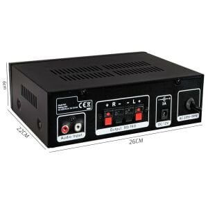 ANFİ 100W BLUETOOTH USB/SD/MP3 12V/220V NWORK AV-100