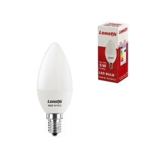 LED BUJİ MUM AVİZE AMPÜL 5W BEYAZ E14 LONSTH