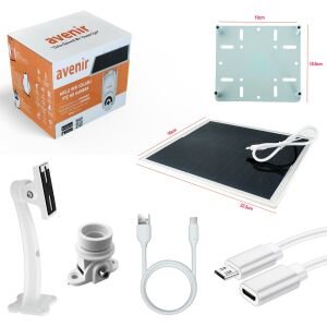 AVENİR AV-S260 Dome Solar Smart Güvenlik Kamerası 2mp 3.6mm Wi-Fi Ptz Renkli Gece Görüş Harekete Duyarlı