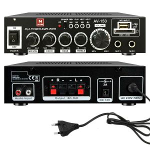 ANFİ 150W USB/SD/MP3 220/12V STEREO BLUETOOTH NWORK AV-150