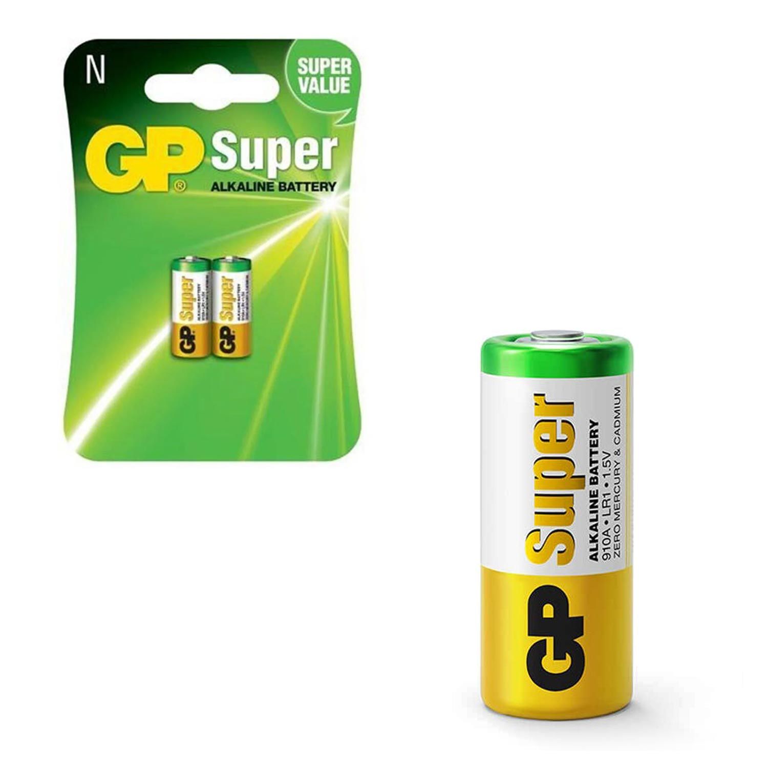 GP 910A Pil LR1 1.5V Alkalin 2Li Paket