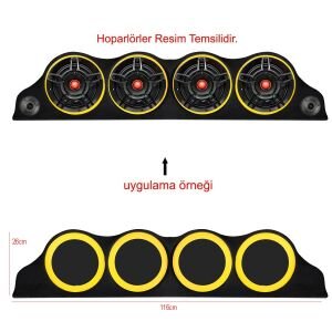 TOFAŞ DÖRTLÜ 20CM HALKALI 10CM TWEETER YUVALI PANDİZOT AZN