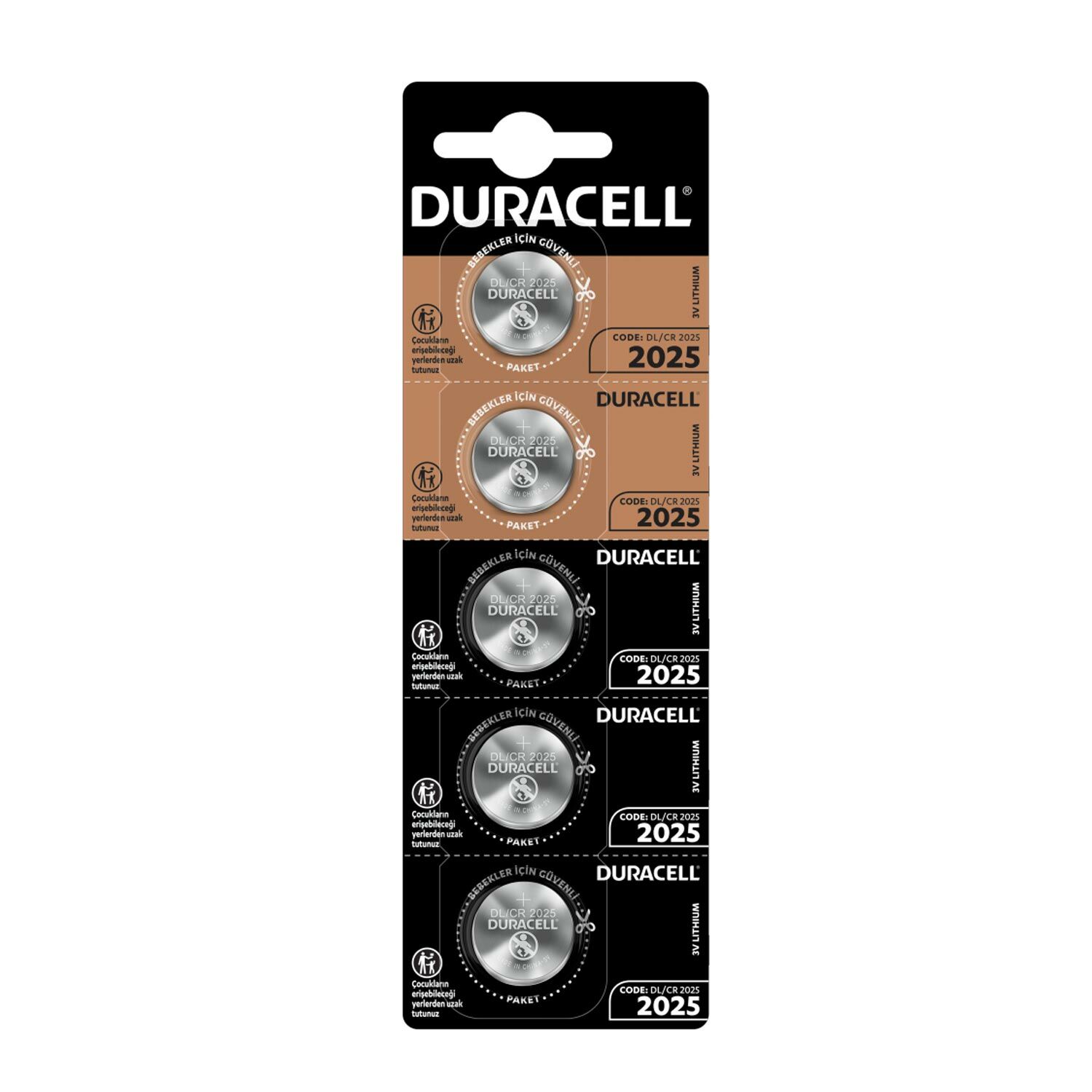 PİL DÜĞME 2025 3V (BEŞLİ PAKET) DURACELL