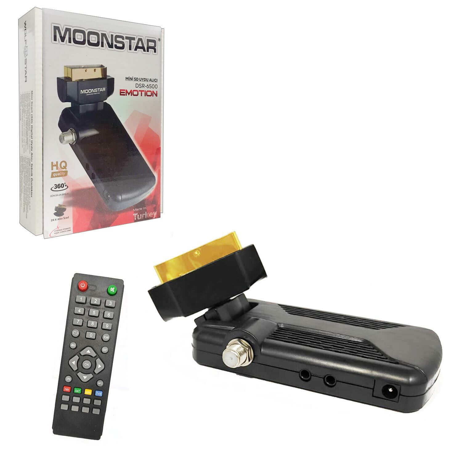 UYDU ALICI SCART SD MİNİ DİJİTAL GOLD MOONSTAR EMOTION DSR-6500