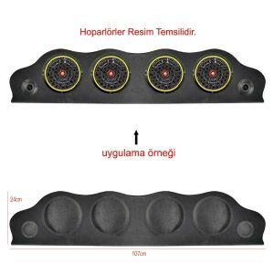 TOFAŞ DÖRTLÜ 20CM + 10CM TWEETER YUVALI PANDİZOT AZN