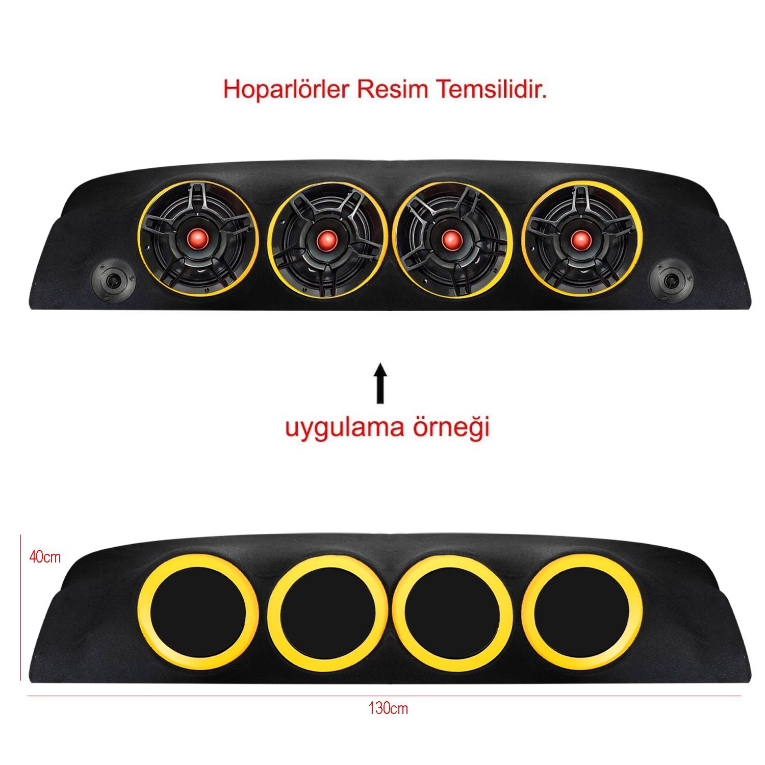 TOFAŞ DÖRTLÜ CADDE TİP 20CM HALKALI 10CM TWEETER YUVALI PANDİZOT AZN