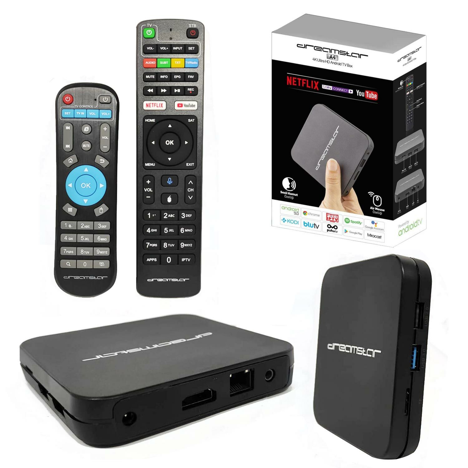ANDROİD TV BOX 4GB RAM 32GB ROM DREAMSTAR-A4