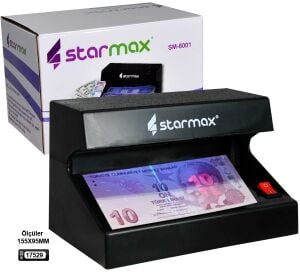 PARA KONTROL CİHAZI PİLLİ 4W MOR IŞIK STARMAX SM-8001