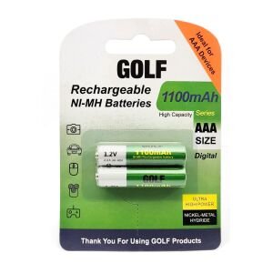 ŞARJLI PİL AAA İNCE 1100MAH 1100 SERIES NI-MH (2 ADET) GOLF