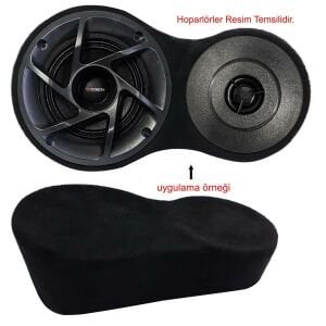 BOŞ KABİN 10CM HOPARLÖR 8CM TWEETER YUVALI SET YÜKSELTME 2 ADET SİYAH