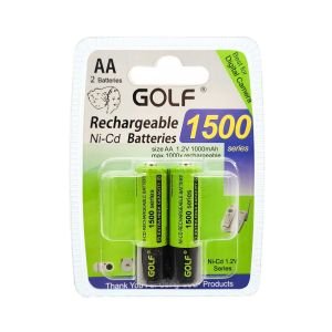 ŞARJLI PİL AA KALEM 1000MAH 1500 SERIES NI-CD (2 ADET) GOLF