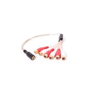 UZATMA KABLOSU 3.5MM DİŞİ TO 6RCA DİŞİ S-LİNK SL-DC56