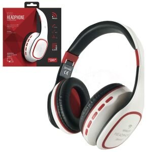 KABLOSUZ KULAK ÜSTÜ KULAKLIK MİKROFONLU BLUETOOTH AUX/SD/FM BEYAZ POWERWAY BTX-100