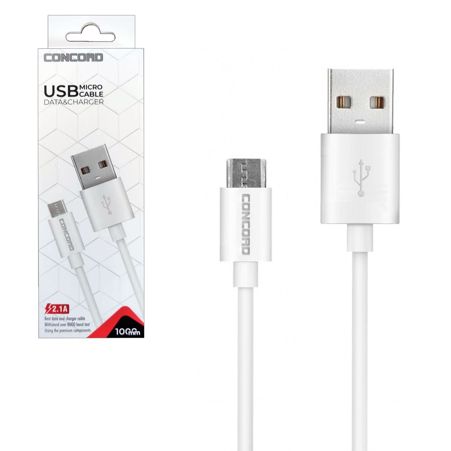 DATA ŞARJ KABLO MICRO 2.1A 1MT CONCORD C-321