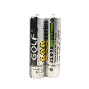 GOLF HR-3U Şarjlı Pil AAA İnce Kalem 600 Mah 600 Serises Ni-Cd 2Li Paket