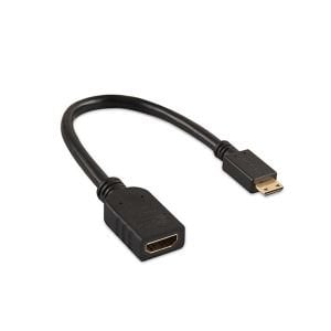 ÇEVİRİCİ KABLO MİNİ HDMI ERKEK TO HDMI DİŞİ 20CM S-LİNK SL-HH20