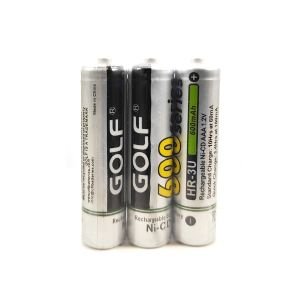 ŞARJLI PİL AAA İNCE 600MAH 600 SERIES Nİ-CD (3 ADET) GOLF